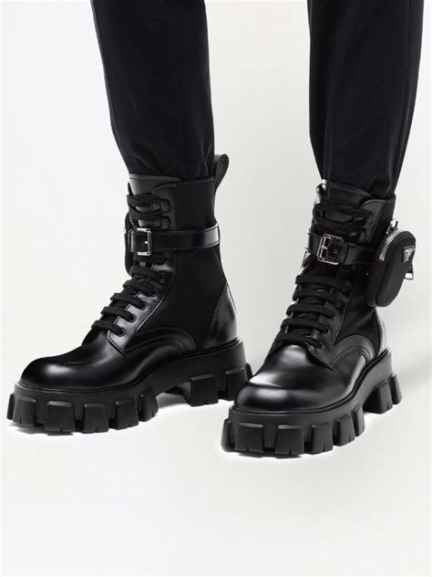 prada purple boots|all black prada boots.